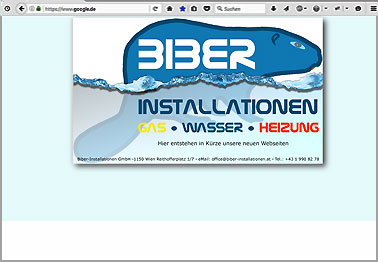 Webseite http://biber-installationen.at