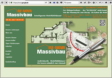 Webseite http://re-novamassivbau.at